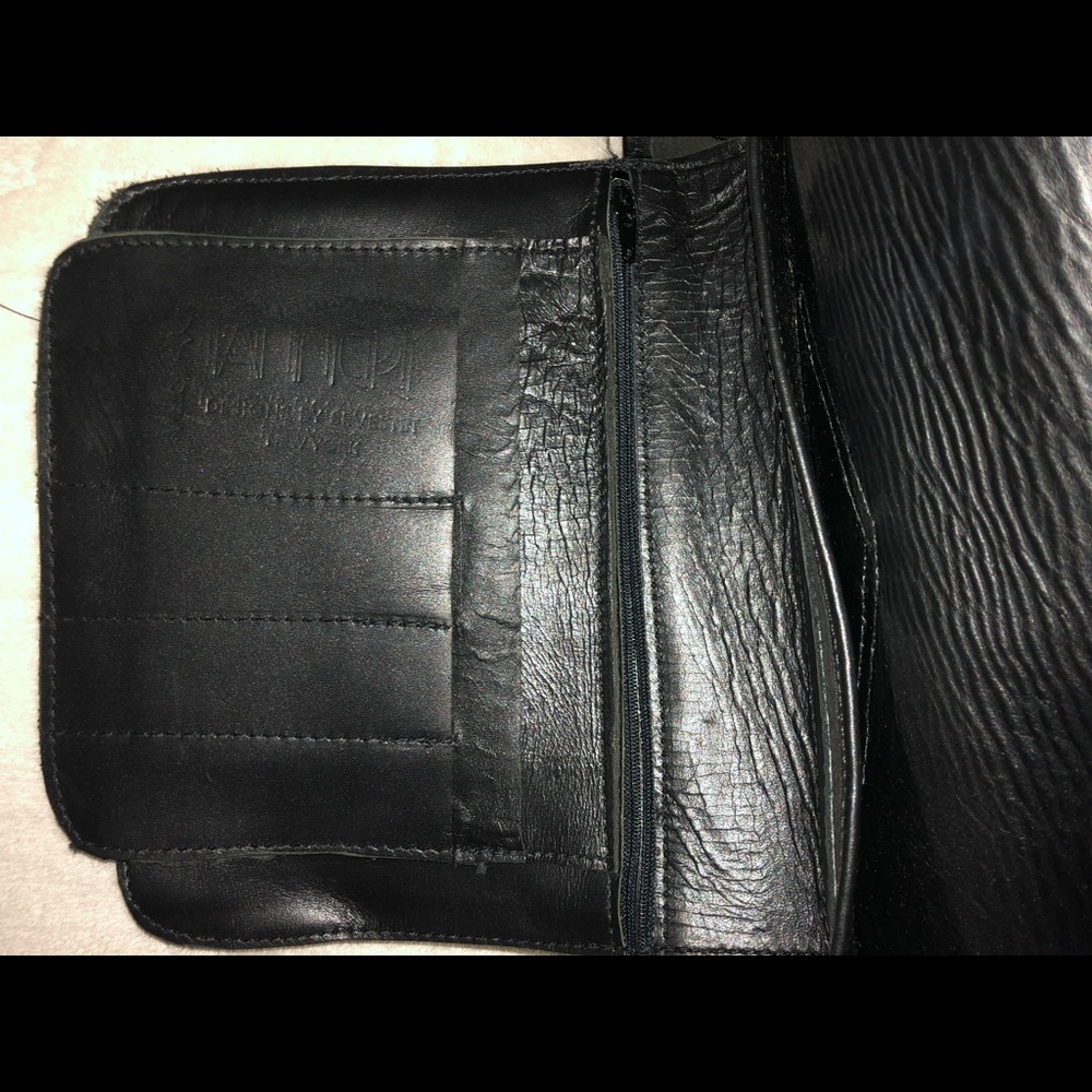 NEW black leather backpack - Picture 4 of 8
